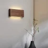 Wood LED Wall Lamp – Modern Indoor Sconce for Bedroom, Living Room, Study, and Stair Lighting