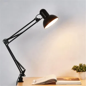 flexible swing arm clamp desk lamp led table light for office & studio