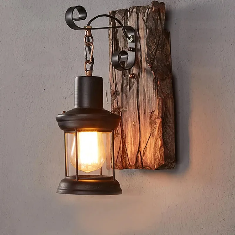 antique industrial wood wall sconce light rustic iron metal wall lamp for loft & corridor decor antique industrial wood wall sconce light rustic iron metal wall lamp for loft & corridor decor
