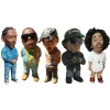 Hip Hop Star Mini Figure Toy Set Tupac Snoop Dogg Biggie Eazy-E Ludacris Rap Legends Collection Model