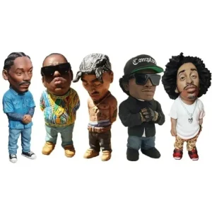 hip hop star mini figure toy set tupac snoop dogg biggie eazy e ludacris rap legends collection model