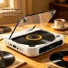 Portable Bluetooth CD Player with Remote Control, Dustproof Cover, 6 Playback Modes, A-B Repeat & Timer Function
