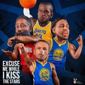 basketball chibi action figure lebron curry thompson harden sports collectible model toy for fans